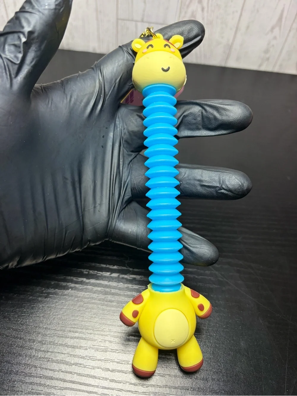 Cute Giraffe Keychain/Bag Charm Toy Cute With Stretchy Neck- Clip-On- Fidget Toy